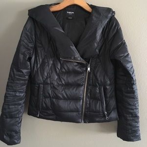 Black Puffer Coat BEBE Small